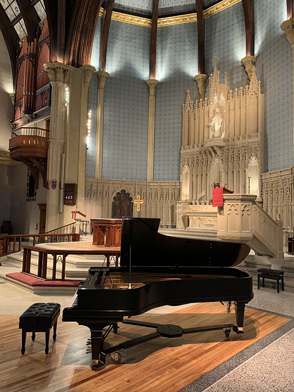 Pipe organs grand piano Luther Memorial Church Madison Wisconsin
